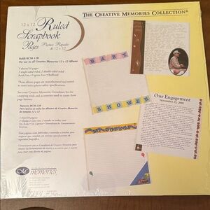 The Creative Memories Collection 12x12 Ruled Scrapbook Pages - ruled Journaling